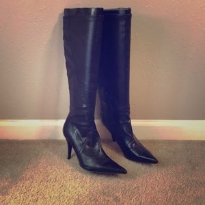 Dark Chocolate knee-high boots